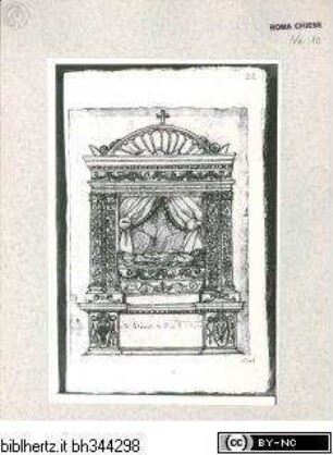 Codex AlbaniGrabmal von Kardinal Domenico Capranica in Santa Maria sopra minerva - Roma, S. Maria sopra Minerva, 1a capp. a destra della Cappella Maggiore (Cappella del Rosario): Monumento sepolrale del card. Domenico Capranica