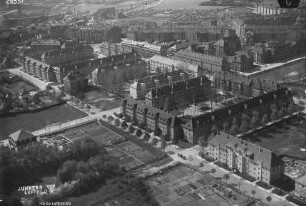 Wohnquartier Barneck in Leipzig-Leutzsch : Blickrichtung Südwesten