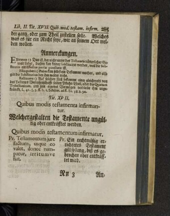 Tit. XVII. Quibus modis testamenta infirmantur.