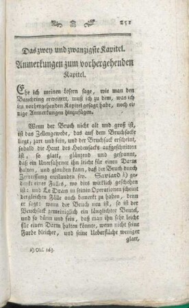 Das zwey und zwanzigste Kapitel. Anmerkungen zum vorhergehenden Kapitel