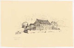 Haus Schlemmer, Heidelberg-Ziegelhausen: Perspektivische Ansicht Talseite