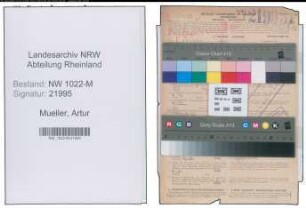 Entnazifizierung Artur Mueller , geb. 13.07.1900 (Kaufmann)