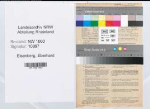Entnazifizierung Eberhard Eisenberg, geb. 15.08.1913 (Verwaltungsangestellter)
