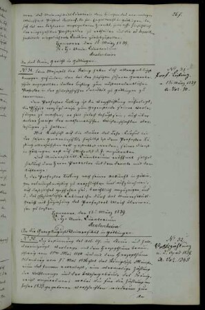 Berufung des außerordentlichen Professors der philosophischen Fakultät Listing.