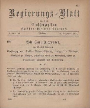 Nr. 34 : 19. Dezember 1874