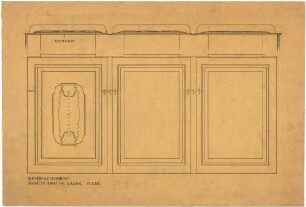 Billing, Hermann; Mannheim (Baden-Württemberg); Kunsthalle - Raum Prof. Billing, Decke (Ansicht, Schnitt)