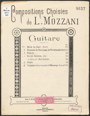 Compositions choisies : guitare, 3. Prélude