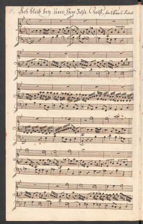 Ach bleib bei uns Herr Jesu Christ; org; BWV 649