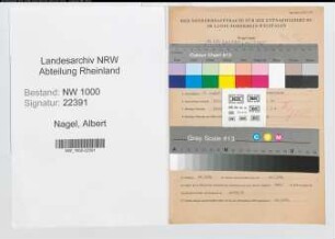 Entnazifizierung Albert Nagel, geb. 08.08.1912 (Heizer)