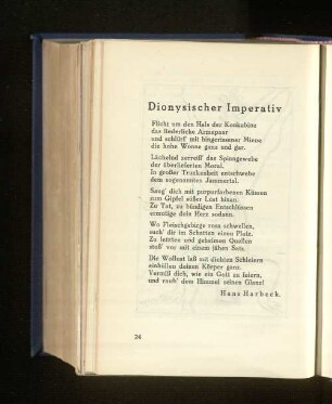 Dionysischer Imperativ