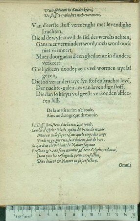 [Omnia mutantur, Nihil interit.]