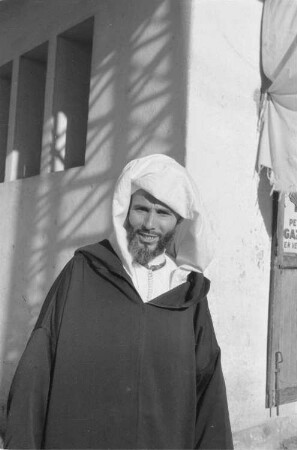 Reisefotos Marokko. Porträt eines Mannes (wahrscheinlich in Casablanca)
