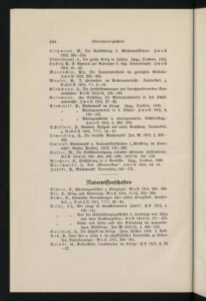 404-416, Naturwissenschaften. - Ausländische Stimmen