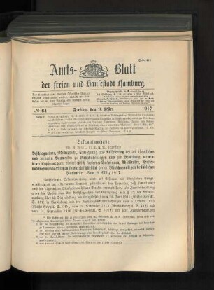 No. 64, 9. März 1917