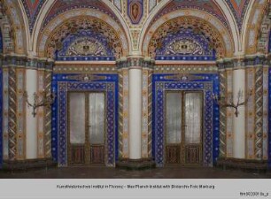 Castello di Sammezzano, Villa di Sammezzano, Bibliothek, Biblioteca, Byzantinischer Saal, Sala Bizantina, Reggello