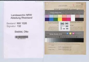 Entnazifizierung Otto Sieblist , geb. 02.12.1877 (Verwaltungsdirektor)