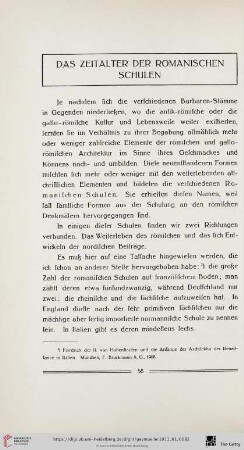 Das Zeitalter der romanischen Schulen