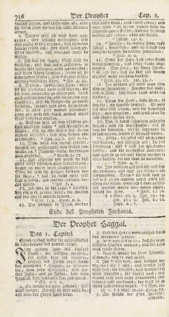 Der Prophet Haggai.