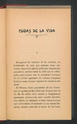 Cosas de la vida