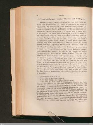 1. Vorverhandlungen zwischen München und Wiblingen