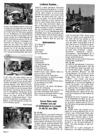 Unsere Reise nach Dresden und zum 14. Elbhangfest in Loschwitz 24. bis 28. Juni 2004