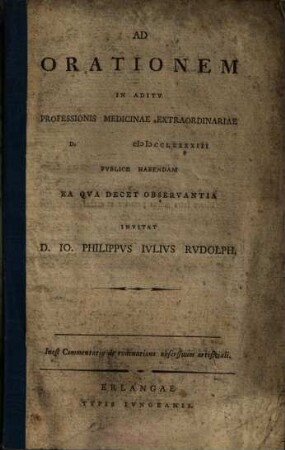 Commentatio de evacuatione abscessuum artificiali : Ad orationem in aditu Professionis Medicinae Extraordinariae ...