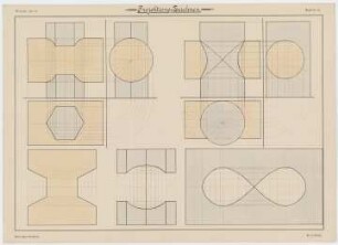 Projektions-Zeichnen. : Bez.: Städt. Gewerbeschule., Guido Hertel., Blatt Nr. 16., Wint. Sem. 1901-02.