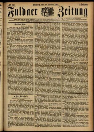 Ausgabe vom Mittwoch, den 28. Oktober 1891.
