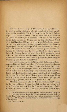 Der saturnische Vers als rhythmisch erwiesen, [1]