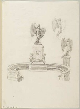 Entwurf für das "Heine-Denkmal" für Frankfurt am Main