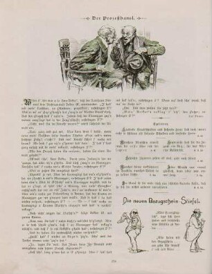 "Der Prozeßhansl" "Die neuen Bezugschein-Stiefel"