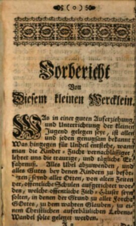 Nützliche Schulregeln für christliche Eltern und Schulmeister