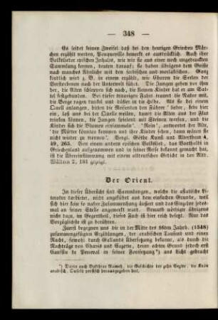 Der Orient.