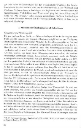 2. Methodische Überlegungen und Definitionen
