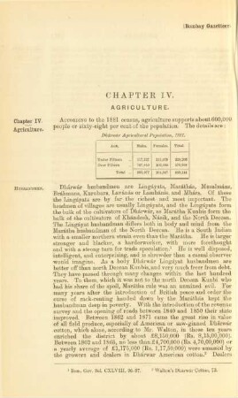 Chapter IV. Agriculture