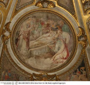 Arkadenbogen- und Apsiskalottendekoration mit typologischem Marienzyklus, Szenen aus dem Leben Mariens