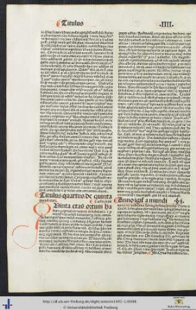 Titulus quartus de quinta mundi etate