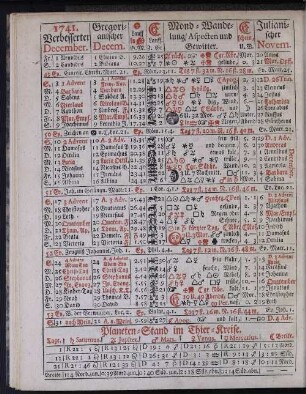 1741. Verbesserter December.