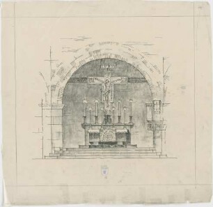 Bestelmeyer, German; Bamberg (Bayern); Ev. Erlöserkirche - Altar (Ansicht)