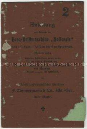 Bedienungsanleitung für Berg-Drillmaschinen