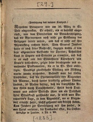 Die Feldzüge in Italien, 2,5. Der Feldzug von 1796 und 1797