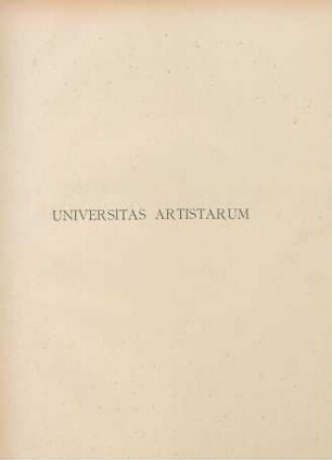 Universitas artistarum