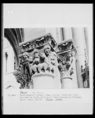Kapitell von Südwesten: Fabelwesen