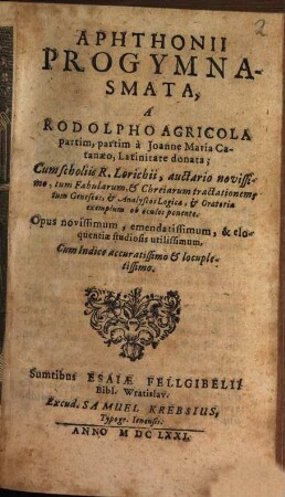 Progymnasmata