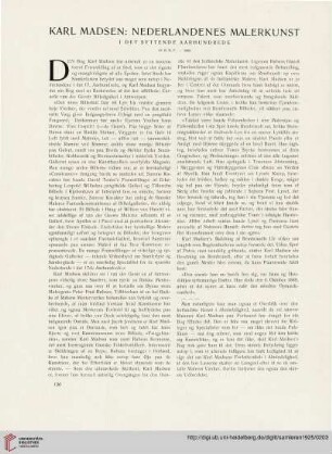 2: [Rezension von: Karl Madsen, Nederlandenes Malerkunst i det syttende Aarhundrede]