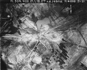 n. ö. Jebna oben zernuka [?] zwei Ortschaften u. n. l. el-kubebe [El-kubebe] vgl. 327 [GDIp00833]
