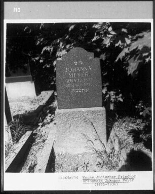 Grabstein von Johanna Meyer (gestorben 1936.06.19)