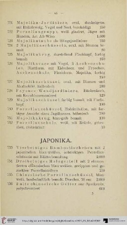 Japonika (Nr. 733-751)