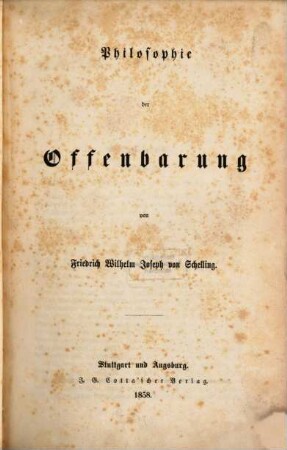 Friedrich Wilhelm Joseph von Schellings sämmtliche Werke. 2,4, Philosophie der Offenbarung ; T. 2
