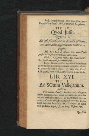 Lib. XVI. Tit. I. - III.